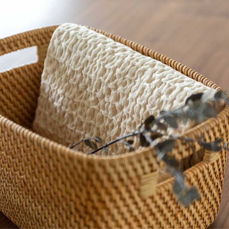 洗うほど心地よくなる、扱いやすいワッフルタオル