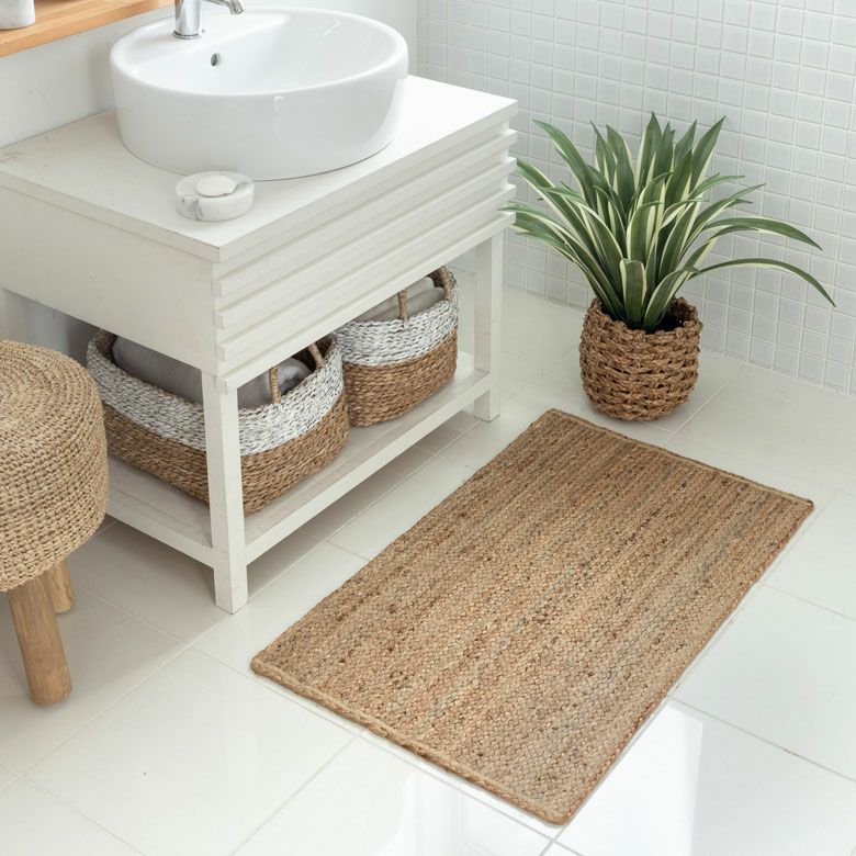 ジュート×コットン素材が心地よいラグ