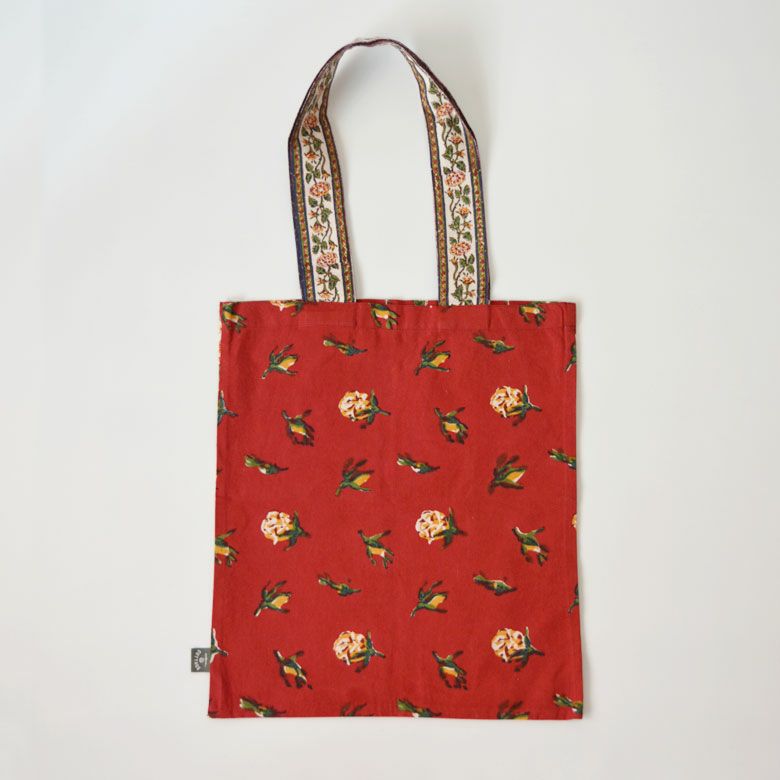 ブロックプリントのトートバック