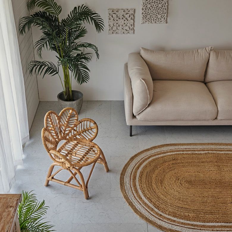 ラタン フラワーチェア