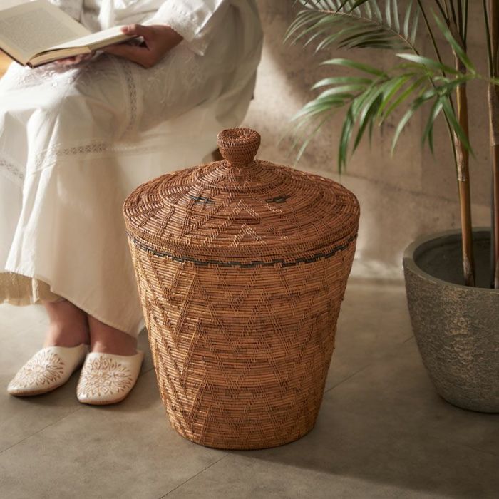アタの蓋つきとんがりバスケットM | インテリア雑貨のPayung(パユン)