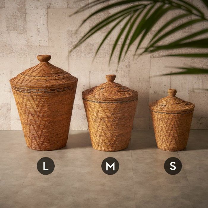 アタの蓋つきとんがりバスケットL | インテリア雑貨のPayung(パユン)