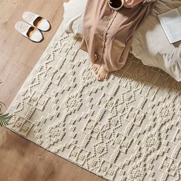 コットンウールラグ 約100×140cm | インテリア雑貨のPayung(パユン) コットンウールラグ 約100×140cm | インテリア雑貨のPayung(パユン)