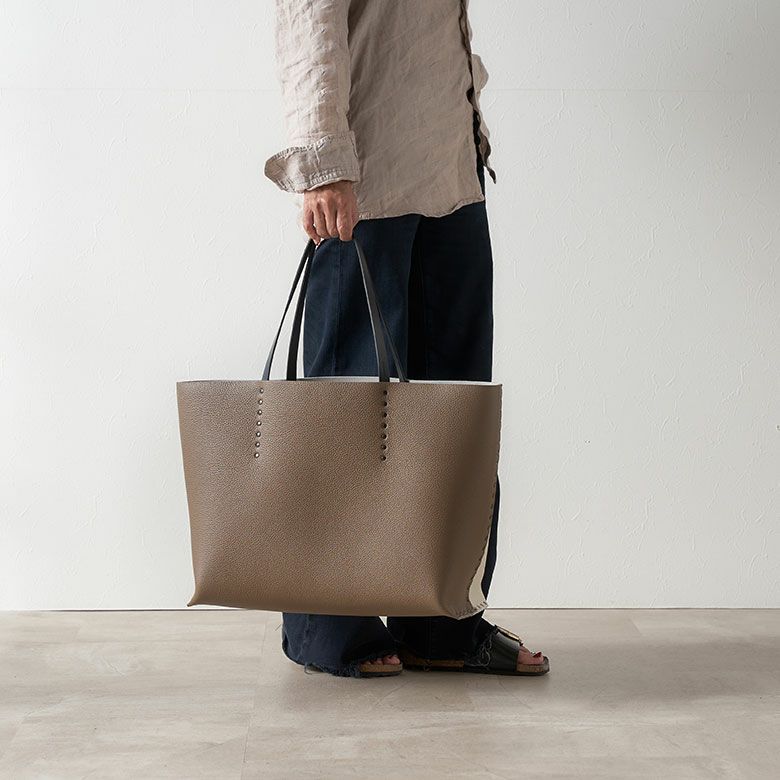 限定販売 Maison Def RivetBag】トートLサイズ etope×craie×matblack